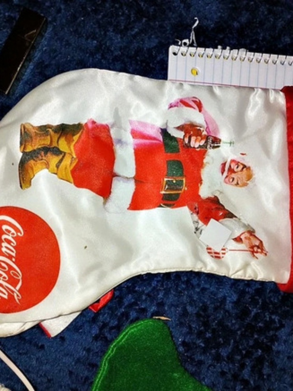 Coca-Cola Santa Stocking Red & White